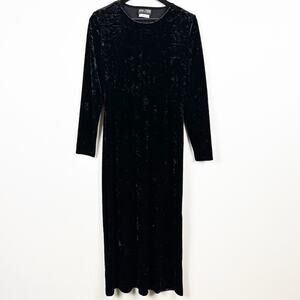 Vintage Byer Studio California Velvet Maxi Dress Size 8 Made in USA